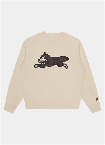 ICECREAM Woodgrain Running Dog Crew Ne